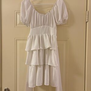 White Tiered Dress